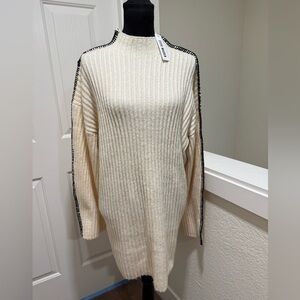 Steve Madden Cream Knit Sweater Dress NWT
